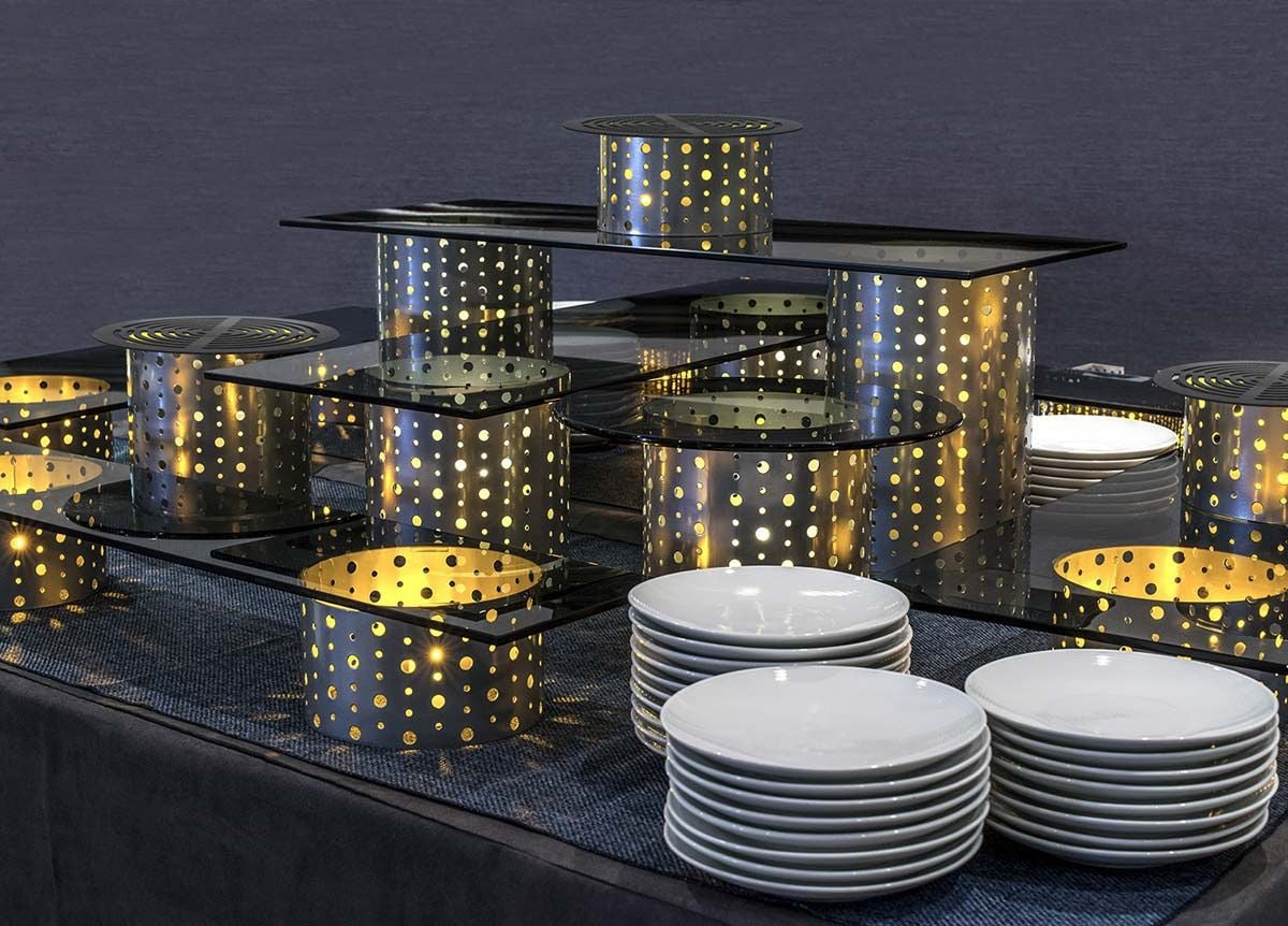 SET DE EXHIBICION DE ALTURAS NEGRO 12P