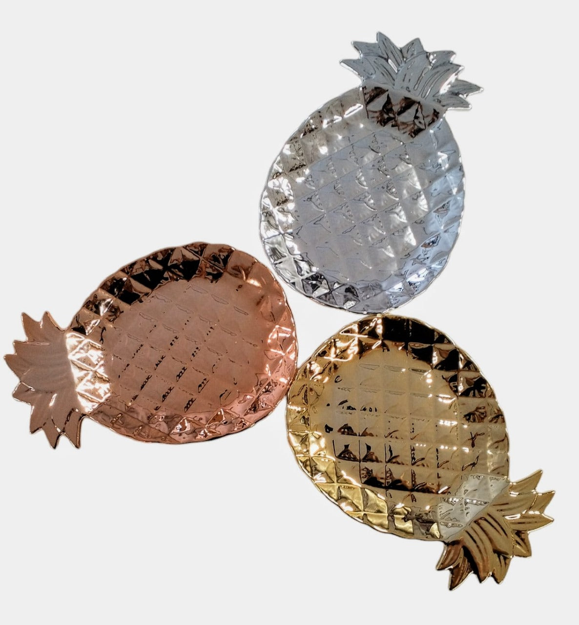 PLATO PIÑA BRONCE-DORADO-PLATA ALANA