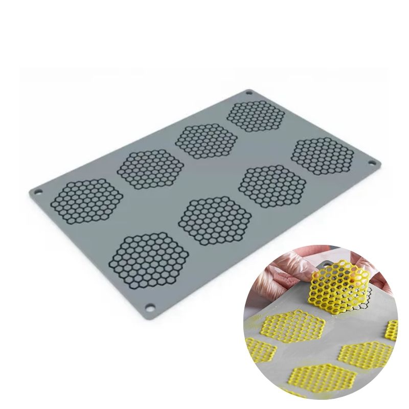 Molde de silicona panal x 8 Lacellier