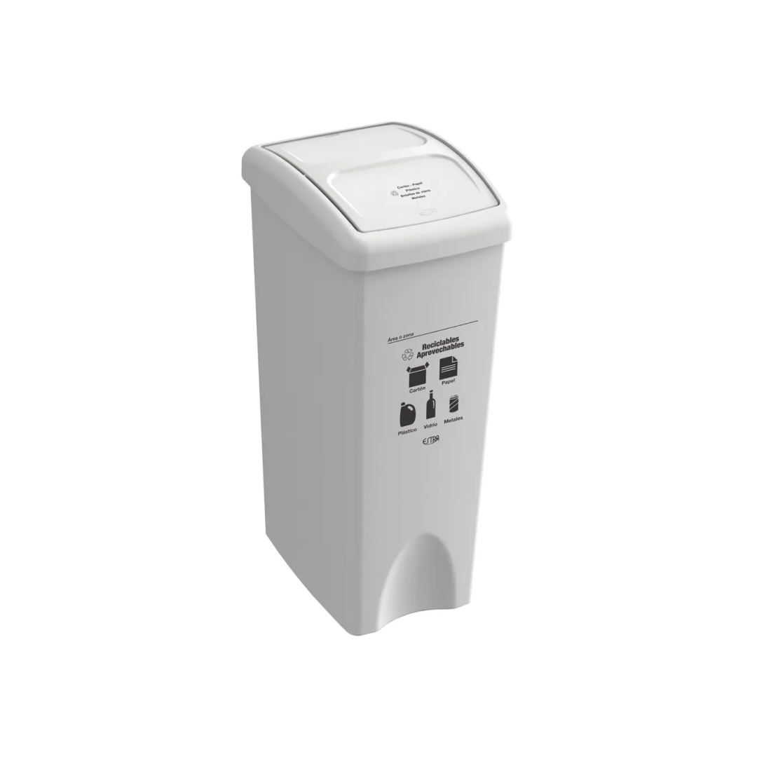 PAPELERA VAIVEN PLANA 53L ESTRA