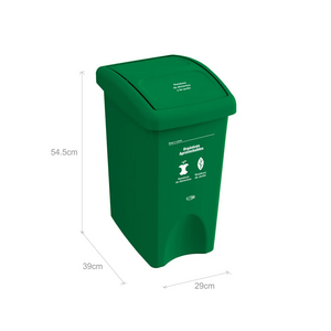 Papelera vaivén plana Estra 35 L