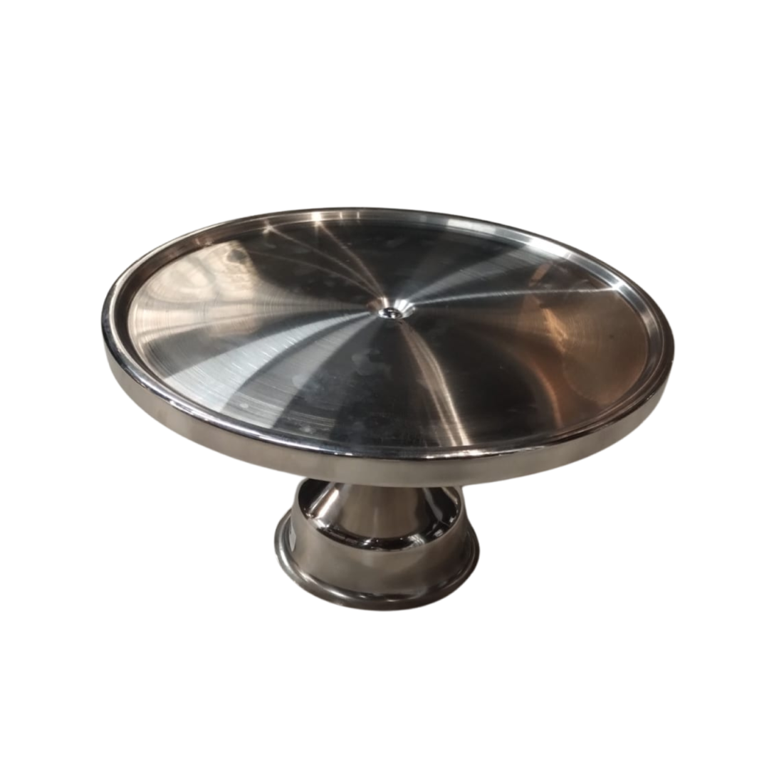 BASE EXHIBIDORA TORTA ACERO 33CM WINCO