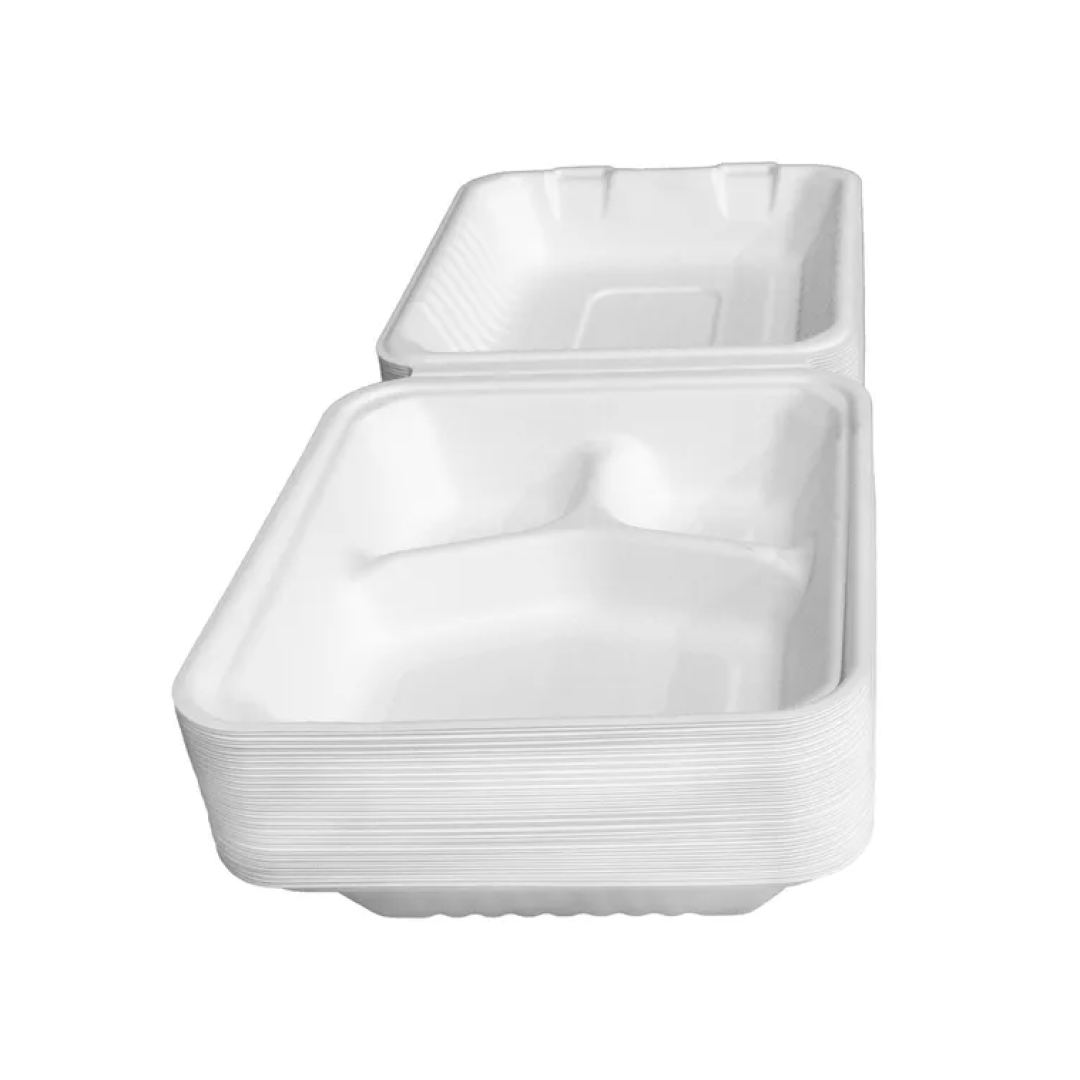 RECIPIENTE BIODEGRADABLE 3 COMPART