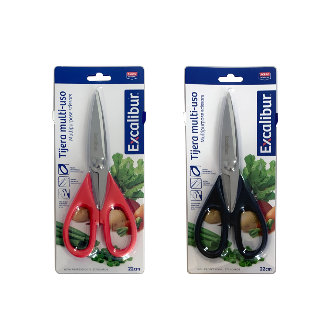 TIJERA MULTIPROPOSITO 22CM EXCALIBUR