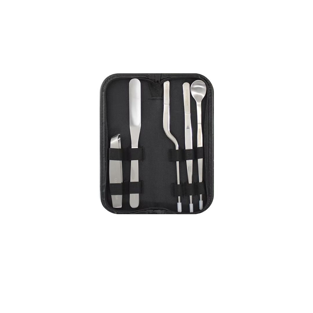 SET EMPLATAR PLATA ACERO INOX 5 PIEZAS