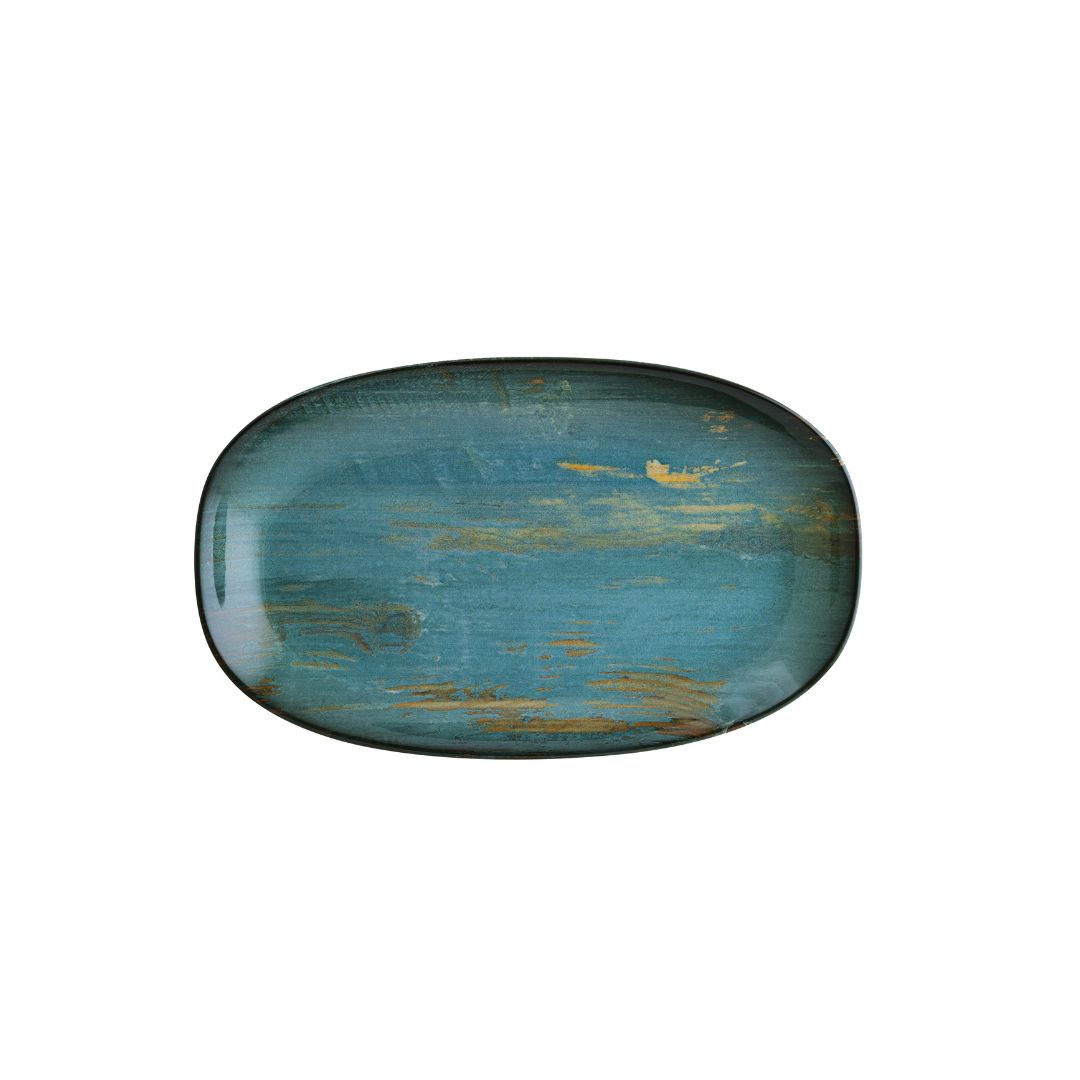 PLATO MADERA MINT OVALADO 24X14 CM BONNA