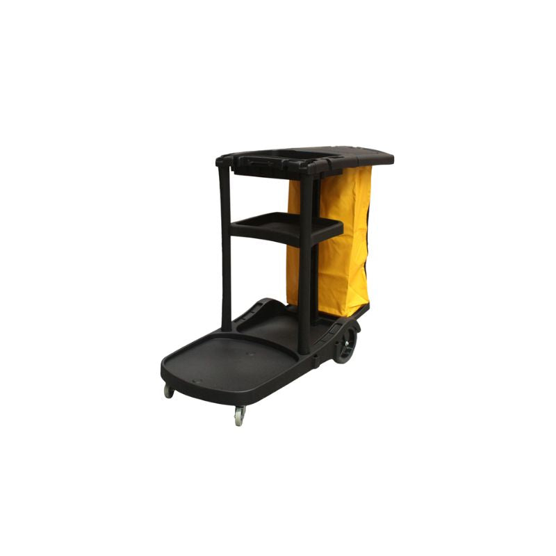 Carro de limpieza Premium negro Trust