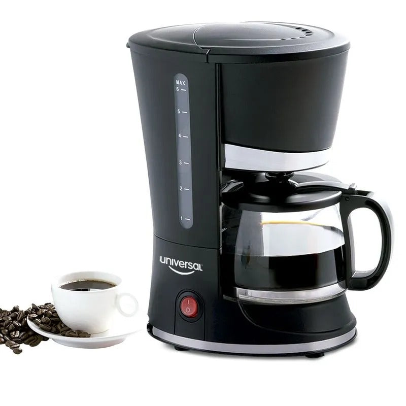 CAFETERA NEGRA 4 A 6 TAZAS UNIVERSAL