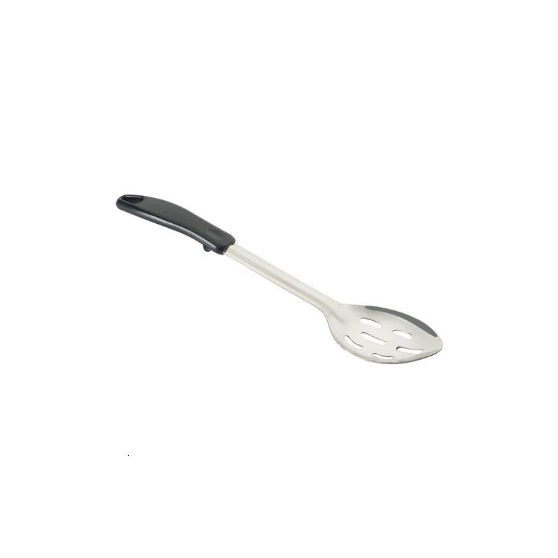 CUCHARA RANURADA CON MANGO PLASTICO